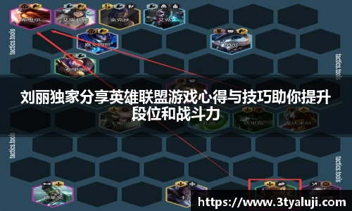 刘丽独家分享英雄联盟游戏心得与技巧助你提升段位和战斗力
